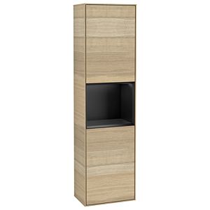 Villeroy und Boch Finion Hochschrank G470PDPC 41,8x151,6cm, rechts, Emotion, Regal Black Matt Lacquer, Oak Veneer