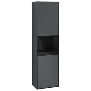 Villeroy und Boch Finion Hochschrank G470PHHG 41,8x151,6cm, rechts, Emotion, Regal Glossy Black Lacquer, Midnight Blue Matt Lacquer