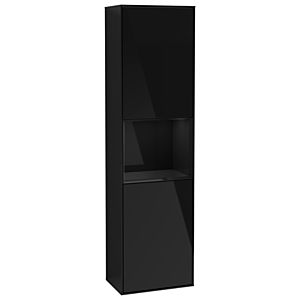 Villeroy und Boch Finion Hochschrank G470PHPH 41,8x151,6cm, rechts, Emotion, Regal Glossy Black Lacquer, Glossy Black Lacquer