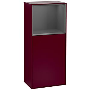 Villeroy et Boch armoire latérale Finion G500GKHB 41.8x93.6cm, gauche, émotion, plateau étagère anthracite mat, Peony Matt