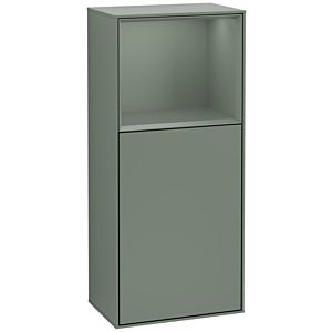 Villeroy und Boch Finion Seitenschrank G500GMGM 41,8x93,6cm, links, Emotion, Regal oben Olive Matt, Olive Matt Lacquer