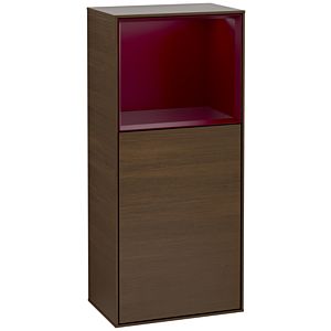 Villeroy et Boch Finion armoire latérale G500HBGN 41.8x93.6cm, à gauche, l&#39; émotion, étagère au- dessus Peony Matt , Peony Matt placage