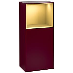 Villeroy und Boch Finion Seitenschrank G500HFHB 41,8x93,6cm, links, Emotion, Regal oben Gold matt, Peony Matt