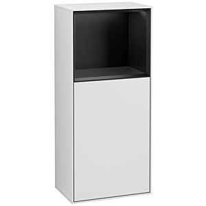 Villeroy und Boch Finion Seitenschrank G500PDMT 41,8x93,6cm, links, Emotion, Regal oben Black matt, White matt lacquer