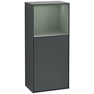 Villeroy and Boch Finion side cabinet G510GMHG 41.8x93.6cm, right, emotion, shelf top olive matt, midnight Blue Matt Lacquer