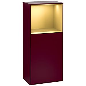 Villeroy und Boch Finion Seitenschrank G510HFHB 41,8x93,6cm, rechts, Emotion, Regal oben Gold matt, Peony Matt