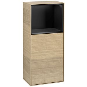 Villeroy und Boch Finion Seitenschrank G510PDPC 41,8x93,6cm, rechts, Emotion, Regal oben Black matt, Oak Veneer