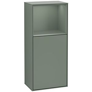 Villeroy und Boch Finion Seitenschrank G520GMGM 41,8cm, links, Ladestation, Emotion, Regal Olive Matt Lacquer, Olive Matt Lacquer