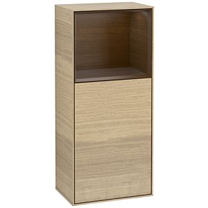 Villeroy und Boch Finion Seitenschrank G520GNPC 41,8cm, links, Ladestation, Emotion, Regal Walnut Veneer, Oak Veneer