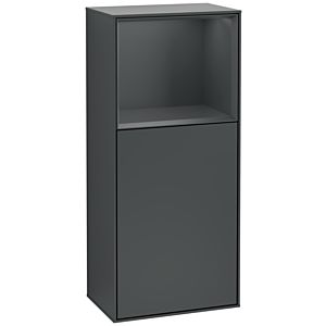 Villeroy und Boch Finion Seitenschrank G520HGHG 41,8cm, links, Ladestation, Emotion, Regal Midnight Blue Matt Lacquer, Midnight Blue Matt Lacquer