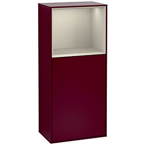 Villeroy und Boch Finion Seitenschrank G520HHHB 41,8cm, links, Ladestation, Emotion, Regal Sand Matt Lacquer, Peony Matt