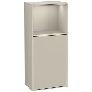 Villeroy und Boch Finion Seitenschrank G520HHHH 41,8cm, links, Ladestation, Emotion, Regal Sand Matt Lacquer, Sand Matt Lacquer
