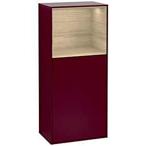 Villeroy and Boch Finion side cabinet G520PCHB 41.8cm, left, charging station, Emotion, Regal Oak Venerr, Peony Matt