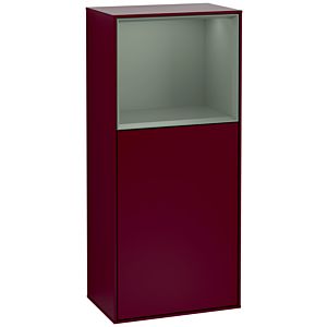Villeroy and Boch Finion side cabinet G530GMHB 41.8cm, right, charging station, emotion, shelf Olive Matt Lacquer , Peony Matt