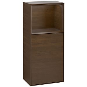 Villeroy und Boch Finion Seitenschrank G530GNGN 41,8cm, rechts, Ladestation, Emotion, Regal Walnut veneer, Walnut veneer