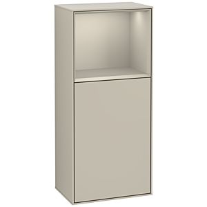 Villeroy und Boch Finion Seitenschrank G530HHHH 41,8cm, rechts, Ladestation, Emotion, Regal Sand Matt Lacquer, Sand Matt Lacquer