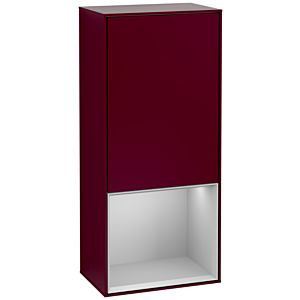 Villeroy and Boch Finion side cabinet G540GJHB 41.8cm, left, emotion, shelf below light gray matt, Peony Matt