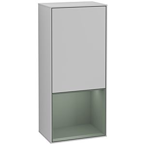 Villeroy und Boch Finion Seitenschrank G540GMGJ 41,8cm, links, Emotion, Regal unten Olive Matt, Light grey matt