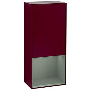 Villeroy and Boch Finion side cabinet G540GMHB 41.8cm, left, emotion, shelf below olive matt, Peony Matt