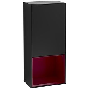 Villeroy und Boch Finion Seitenschrank G540HBPD 41,8cm, links, Emotion, Regal unten Peony Matt, Black matt lacquer