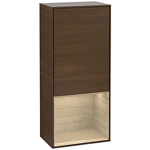 Villeroy und Boch Finion Seitenschrank G540PCGN 41,8cm, links, Emotion, Regal unten Oak Veneer, Walnut veneer