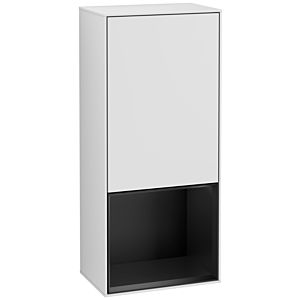 Villeroy und Boch Finion Seitenschrank G540PDMT 41,8cm, links, Emotion, Regal unten Black matt, White matt lacquer