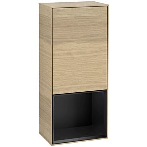 Villeroy et Boch Finion armoire latérale G540PDPC 41,8 cm, gauche, émotion, étagère en dessous noir mat, Oak Veneer