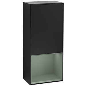 Villeroy and Boch Finion side cabinet G550GMPD 41.8cm, right, emotion, shelf below olive matt, black matt lacquer