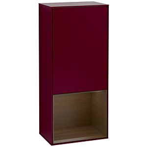 Villeroy and Boch Finion side cabinet G550GNHB 41.8cm, right, emotion, shelf below Walnut veneer, Peony Matt