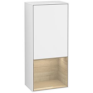 Villeroy et Boch armoire latérale Finion G550PCGF 41.8cm, droite, émotion, étagère en dessous Oak Veneer , laqué blanc brillant