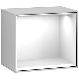 Villeroy und Boch Finion Regalmodul G580GFGJ 41,8x35,6x27cm, Emotion, Regal Glossy White, Light grey matt