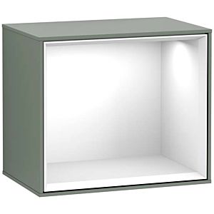 Villeroy and Boch Finion module G580GFGM 41.8x35.6x27cm, Emotion, shelf Glossy White , Olive Matt Lacquer