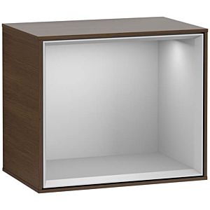 Villeroy and Boch Finion module G580GJGN 41.8x35.6x27cm, Emotion, shelf light gray, walnut veneer