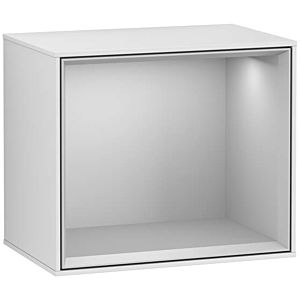Villeroy and Boch Finion module G580GJMT 41.8x35.6x27cm, Emotion, shelf light gray, white matt lacquer