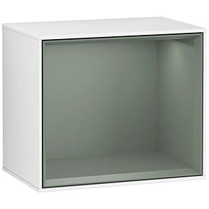 Villeroy et Boch module d&#39; Finion G580GMGF 41.8x35.6x27cm, Emotion, étagère Olive Matt, laqué blanc brillant