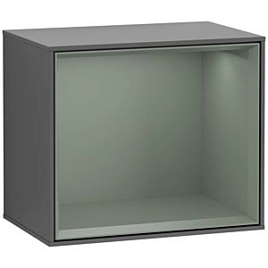 Villeroy and Boch Finion module G580GMGK 41.8x35.6x27cm, Emotion, shelf Olive Matt, Anthracite matt