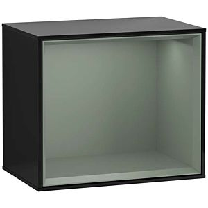 Villeroy and Boch Finion module G580GMPH 41.8x35.6x27cm, Emotion, shelf Olive Matt, Glossy Black Lacquer