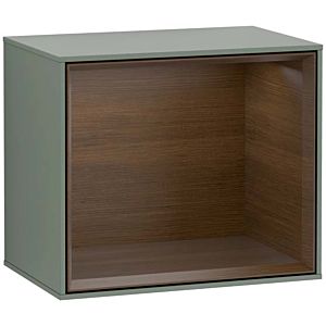 Villeroy und Boch Finion Regalmodul G580GNGM 41,8x35,6x27cm, Emotion, Regal Walnut Veneer, Olive Matt Lacquer