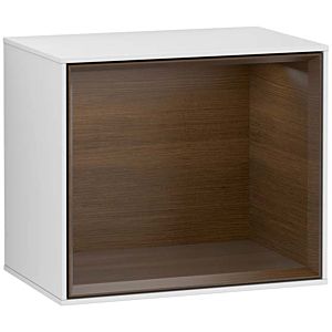Villeroy and Boch Finion module G580GNMT 41.8x35.6x27cm, Emotion, shelf Walnut Veneer , white matt lacquer