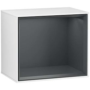 Villeroy and Boch Finion module G580HGGF 41.8x35.6x27cm, Emotion, shelf Midnight Blue , Glossy white lacquer