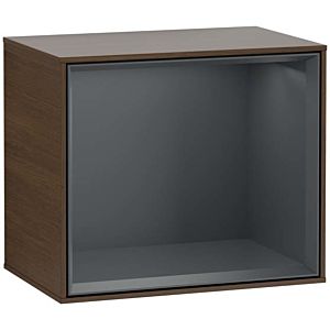 Villeroy and Boch Finion module G580HGGN 41.8x35.6x27cm, Emotion, shelf Midnight Blue , Walnut veneer