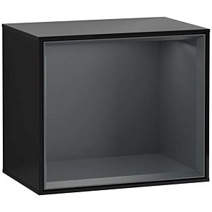 Villeroy and Boch Finion module G580HGPH 41.8x35.6x27cm, Emotion, shelf Midnight Blue , Glossy Black Lacquer