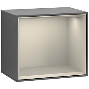 Villeroy und Boch Finion Regalmodul G580HHGK 41,8x35,6x27cm, Emotion, Regal Sand Matt, Anthracite matt