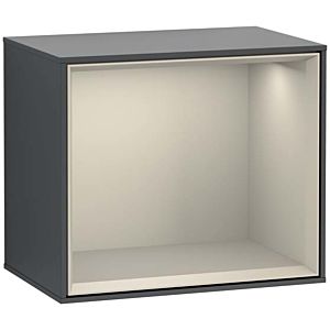 Villeroy and Boch Finion module G580HHHG 41.8x35.6x27cm, Emotion, shelf Sand matt, Midnight Blue Matt Lacquer
