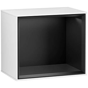 Villeroy und Boch Finion Regalmodul G580PDGF 41,8x35,6x27cm, Emotion, Regal Black Matt, Glossy white lacquer