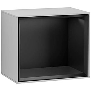 Villeroy und Boch Finion Regalmodul G580PDGJ 41,8x35,6x27cm, Emotion, Regal Black Matt, Light grey matt
