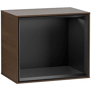 Villeroy et Boch module d&#39; Finion G580PDGN 41.8x35.6x27cm, Emotion, étagère Black Matt, placage noyer
