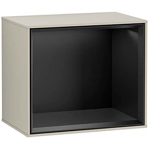 Villeroy and Boch Finion module G580PDHH 41.8x35.6x27cm, Emotion, shelf Black Matt, Sand Matt Lacquer