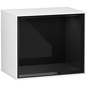 Villeroy and Boch Finion module G580PHGF 41.8x35.6x27cm, Emotion, shelf Glossy Black, Glossy white lacquer
