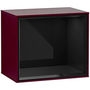 Villeroy and Boch Finion module G580PHHB 41.8x35.6x27cm, Emotion, shelf Glossy Black, Peony Matt